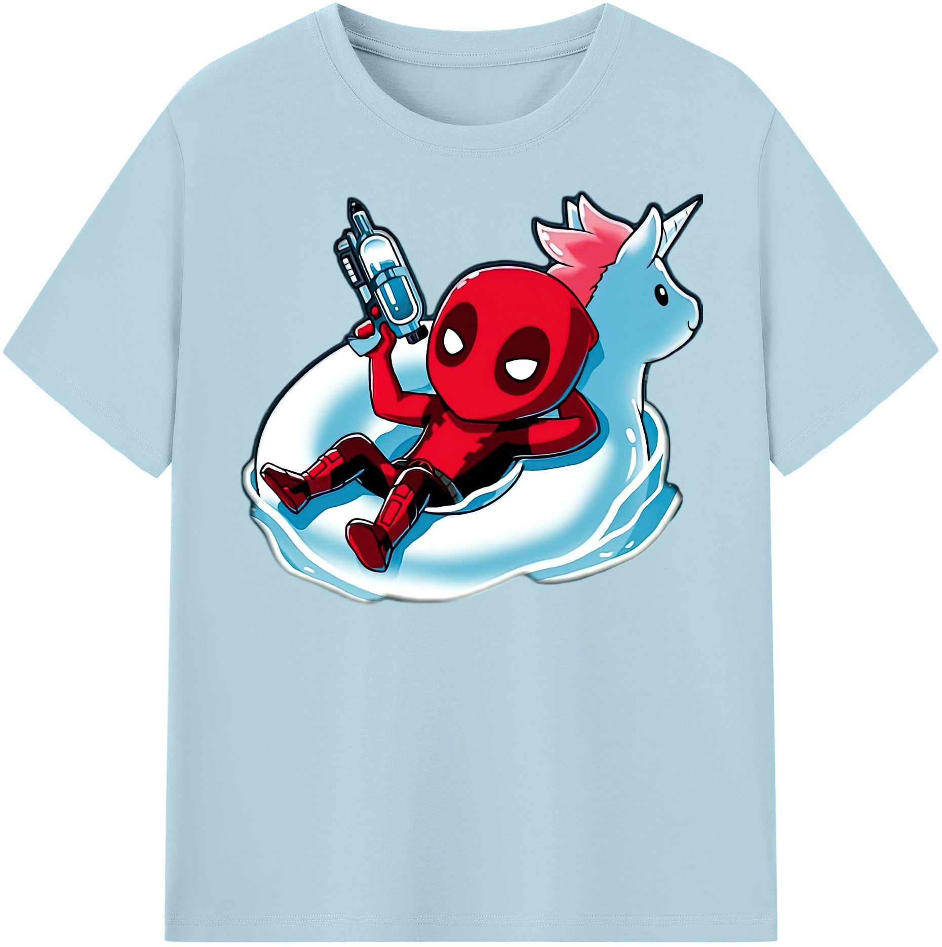 （画像用） Deadpool デッドプール 綿100％半袖Tシャツ（フロントプリント）